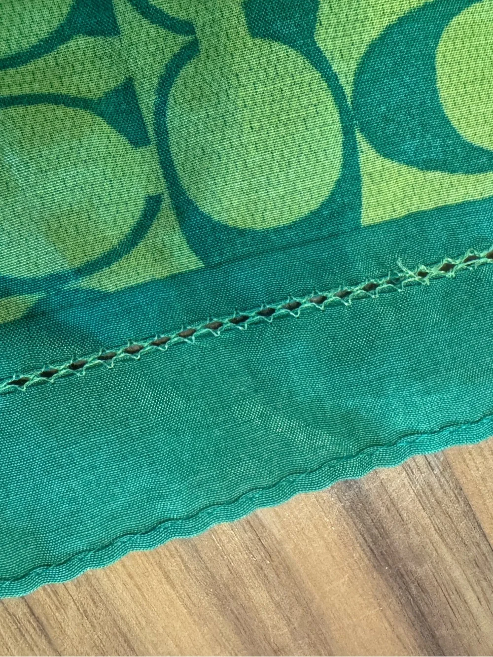 Vintage coach Y2K signature lime green scarf bandana